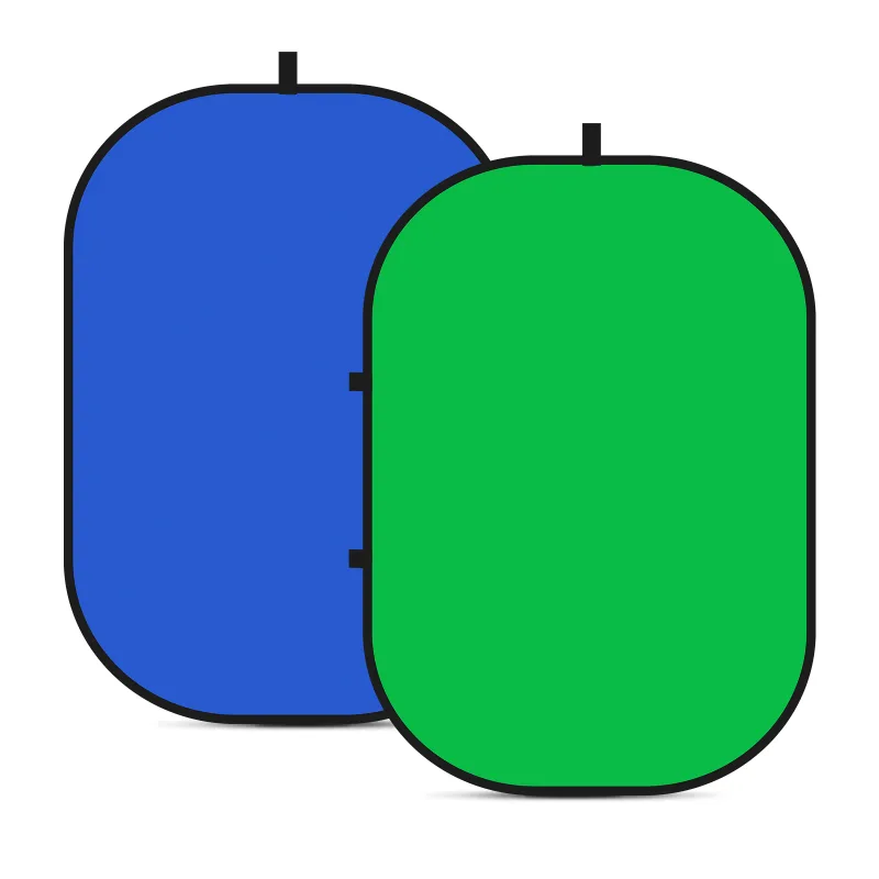 Neewer 2-in-1 Collapsible Backdrop (Green/Blue, 5x6.6')